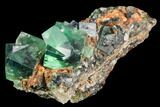 Fluorescent, Green, Fluorite Crystal Cluster - Rogerley Mine #106119-1